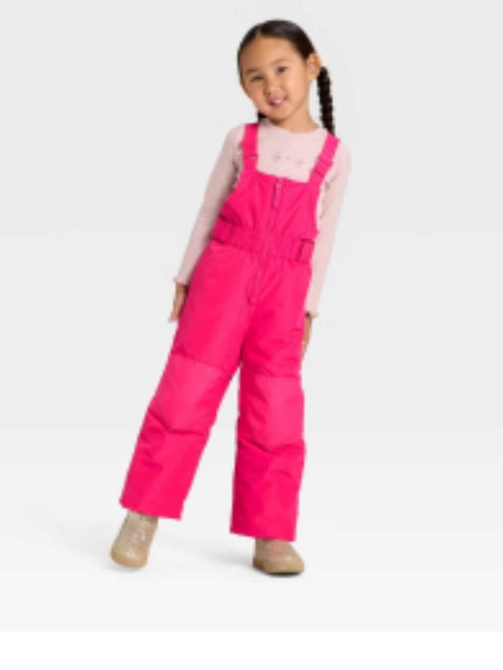 Cat & Jack Girls 2T Snow Bibs Snowsuit One Piece New w/tags